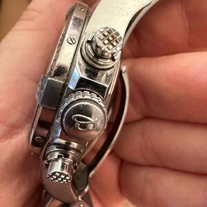 Breitling Silver Luxury Watch with Chronograph Features
